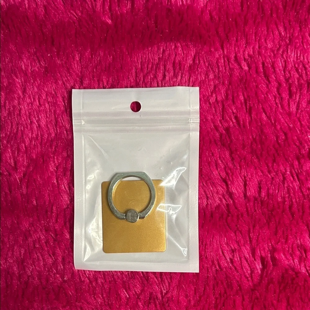 Gold and Silver Phone Ring Holder